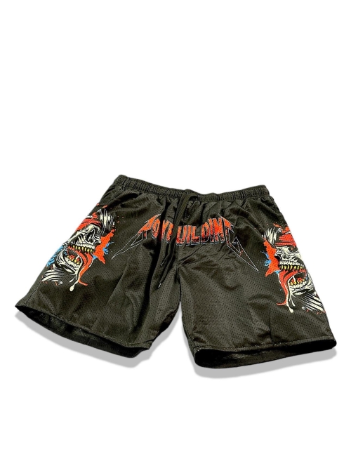 Mesh Shorts Red Logo