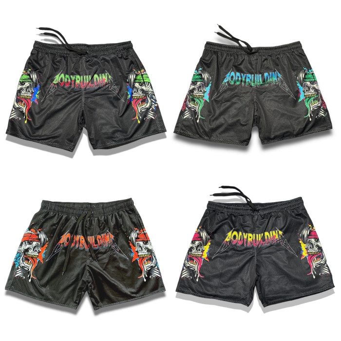 Mesh Shorts Red Logo