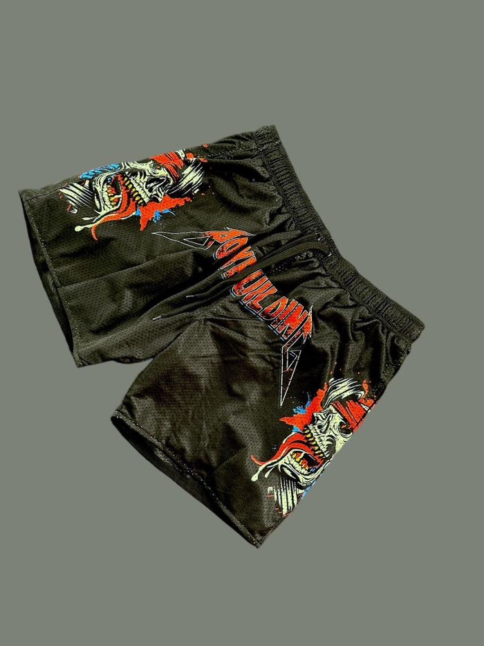 Mesh Shorts Red Logo