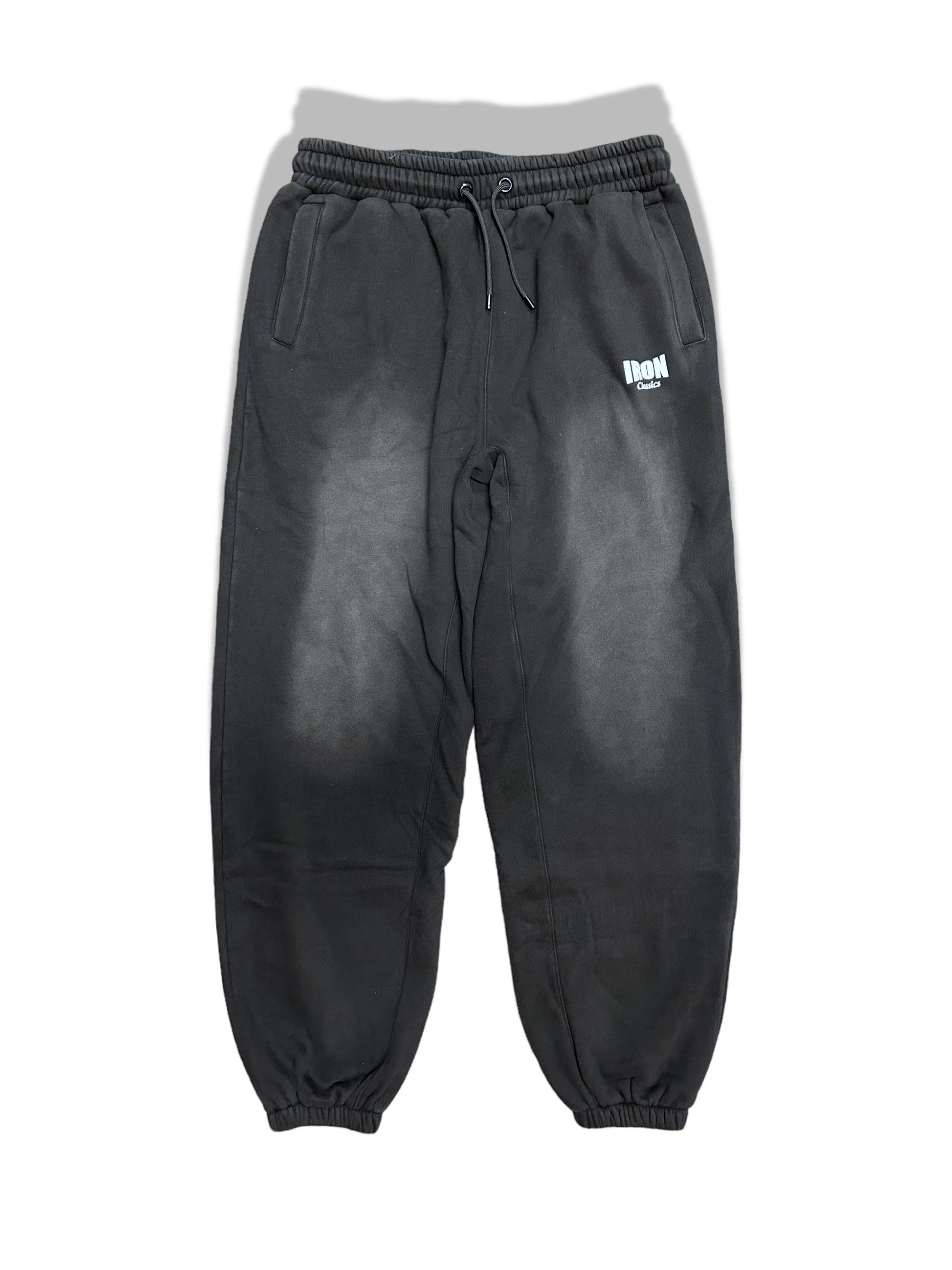 Black acid 2024 wash sweatpants