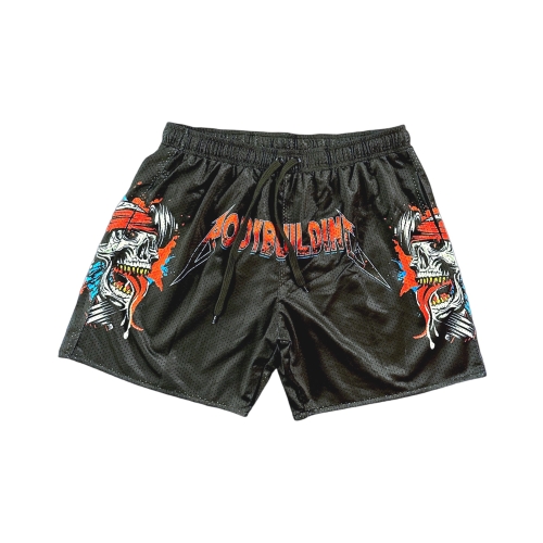 Mesh Shorts Red Logo