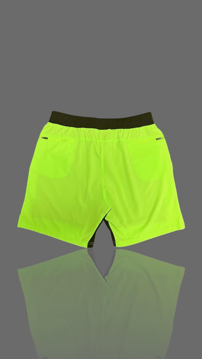 HIGH PERFORMANCE SHORTS - GREEN NEON - Image 2