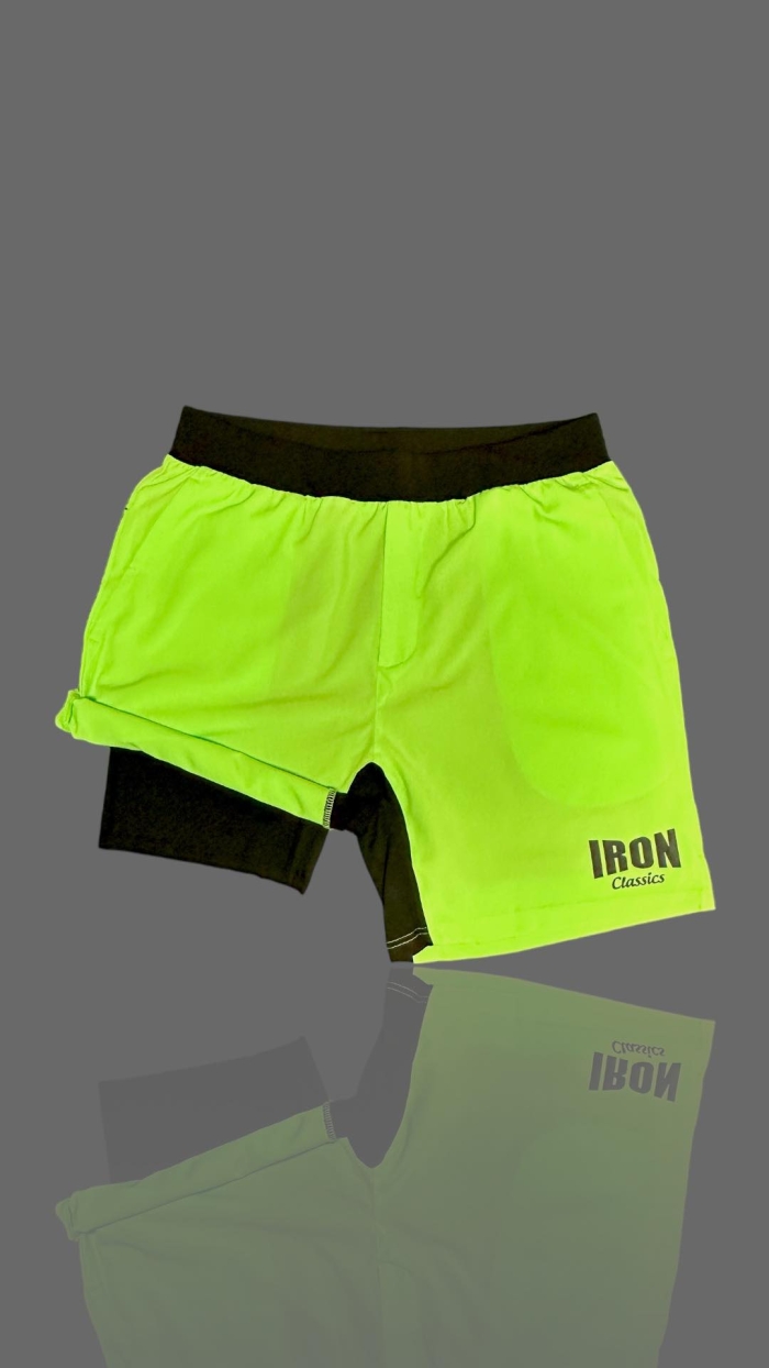 HIGH PERFORMANCE SHORTS - GREEN NEON - Image 3